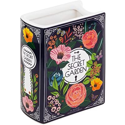 Steel Mill & Co ‘Il Giardino Segreto’ Piccolo Vaso a Forma di Libro - Vaso Steel Mill & Co ‘Il Giardino Segreto’ Piccolo Vaso a Forma di Libro - Vaso