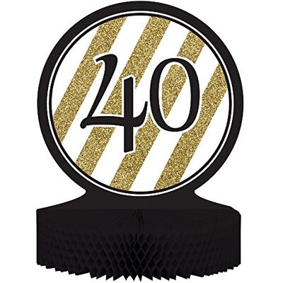 Creative Centrotavola, Decorazione da tavola 40 Black And Gold Creative Centrotavola, Decorazione da tavola 40 Black And Gold