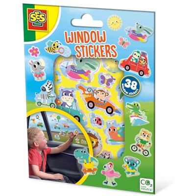 Creative Adesivi per finestre, riutilizzabili, perfetti per la strada, set per bambini Creative Adesivi per finestre, riutilizzabili, perfetti per la strada, set per bambini