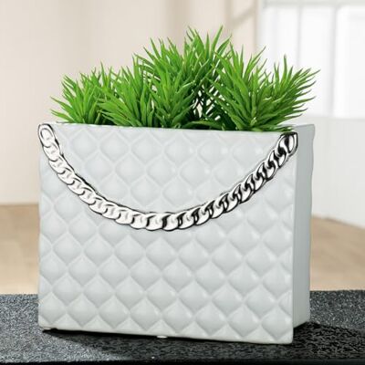 Gilde Vaso decorativo bianco – Vaso decorativo in ceramica, bianco – decorazione regalo di compleanno – altezza 20 cm Gilde Vaso decorativo bianco – Vaso decorativo in ceramica, bianco – decorazione regalo di compleanno – altezza 20 cm