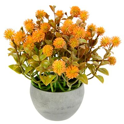 Pianta artificiale I.GE.A Margherita in vaso - Arancione - Artificial Plant Pianta artificiale I.GE.A Margherita in vaso - Arancione - Artificial Plant