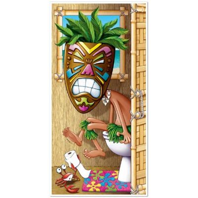 Beistle Tiki Man Restroom Door cover, 76,2 cm by 5-feet Beistle Tiki Man Restroom Door cover, 76,2 cm by 5-feet
