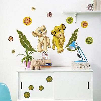 Adesivo da Parete Disney Simba Nala - Decorazione per bambini Adesivo da Parete Disney Simba Nala - Decorazione per bambini