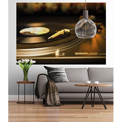 Komar Sunny Decor Carta da parati fotografica Vinyl, 184 x 127 cm, decorazione da parete, giradischi, musica, suono, soggiorno, camera da letto, Komar Sunny Decor Carta da parati fotografica Vinyl, 184 x 127 cm, decorazione da parete, giradischi, musica, suono, soggiorno, camera da letto,