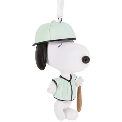Hallmark Peanuts Snoopy Baseball Player Ornamento di Natale, Regali per i fan delle arachidi Hallmark Peanuts Snoopy Baseball Player Ornamento di Natale, Regali per i fan delle arachidi