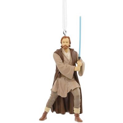 Hallmark Star Wars Obi-Wan Kenobi Decorazione da appendere, decorazione per albero di Star Wars, ornamento da appendere in resina, ornamento natalizio da appendere, regalo per Natale Hallmark Star Wars Obi-Wan Kenobi Decorazione da appendere, decorazione per albero di Star Wars, ornamento da appendere in resina, ornamento natalizio da appendere, regalo per Natale