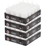 Hofer Candele Bianche a Colonna 4 x 7 cm Set di 80 Candele Decorative Cilindriche Cera Colore Bianco Lunga Durata di 7 Ore Antigoccia Non Profumate Qualità RAL