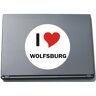 INDIGOS UG I Love Aufkleber Decal Sticker Laptopaufkleber Laptopskin 210 mm mit Stadtname Wolfsburg