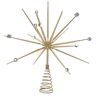 Kurt S. Adler 14.8-inch Gold Starburst Throng Treetop Topper per Albero, Multicolore