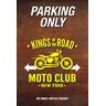 Schatzmix Blechschild Motorrad Moto Club New York Parking Only Metallschild 20x30 Tin Sign Targa di Metallo da Parete, Lamiera, Multicolore, 20x30 cm