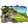 Pixxprint pixxp RINT WD S2342 _ 62 x 42 gigantesca Maya Piramide Natalizia 3D in Palenque svolta Adesivo da Parete 3D da Parete, Vinile, Multicolore, 62 x 42 x 0,02 cm