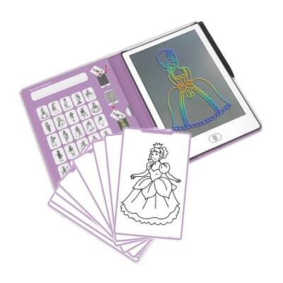 KIDYWOLF KIDYDRAW Mini Principesse Tablet da disegno LCD a 30 livelli Display LCD da 8,2", 30 livelli riutilizzabili, ardesia magica leggera, nomade e facile da cancellare, da 4 anni KIDYWOLF KIDYDRAW Mini Principesse Tablet da disegno LCD a 30 livelli Display LCD da 8,2", 30 livelli riutilizzabili, ardesia magica leggera, nomade e facile da cancellare, da 4 anni
