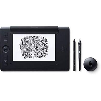 Wacom Intuos PRO Medium Paper Edition Tavoletta Grafica con Penna sensibile alla Pressione/Funzione digitalizzazione per Disegno su Carta/Kit Wireless Incluso/per Mac e PC/Nero Wacom Intuos PRO Medium Paper Edition Tavoletta Grafica con Penna sensibile alla Pressione/Funzione digitalizzazione per Disegno su Carta/Kit Wireless Incluso/per Mac e PC/Nero