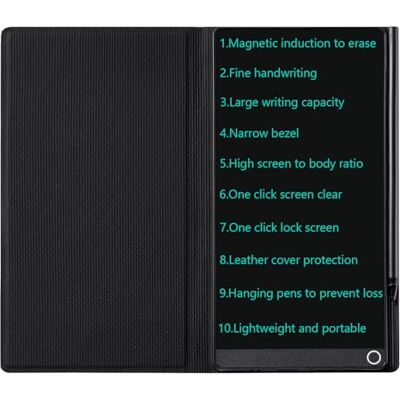 Czemo Lavagna da 6,5 pollici LCD con custodia protettiva, riutilizzabile, tavoletta da scrittura digitale, lavagna magica per ufficio, aula, memo Czemo Lavagna da 6,5 pollici LCD con custodia protettiva, riutilizzabile, tavoletta da scrittura digitale, lavagna magica per ufficio, aula, memo