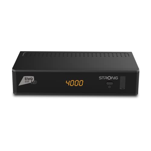 Strong SRT7807Tivu Decoder Satellitare Tivusat HD con Scheda Tivusat Inclusa. Abilitato a Zona DAZN.