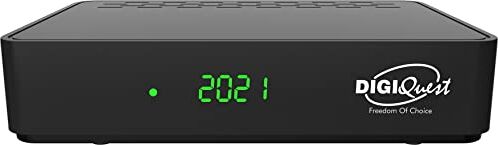 DIGIQUEST Decoder Digitale Terrestre G9 DVB-T2 Mediaplayer con doppio telecomando e telecomando 2 in 1, Nero
