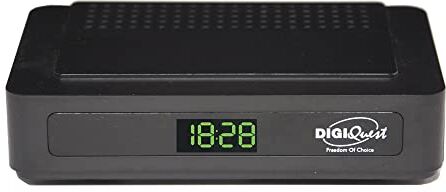 DIGIQUEST Decoder Digitale Terrestre G23 Plus DVB-T2 Mediaplayer con doppio telecomando e telecomando 2 in 1, Nero