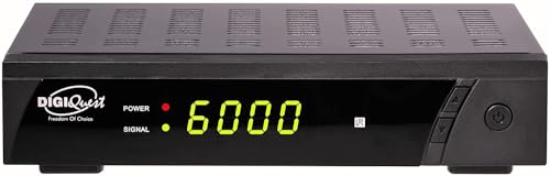 DIGIQUEST 8010 HD DEU Decoder satellitare Free to air DVB-S2 funzione mediaplayer, Nero, HEVC 265 MAIN10