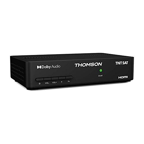 Strong Thomson THS 806 TNTSAT HD, DVB-S2, per ricevere Il TNT Gratuito Via Satellite, Scheda TNTSAT Valida 4 Anni Inclusa HDMI, Scart, Spdif, USB, Flux RSS, Compatibile con Alimentazione 12 V (Non Inclusa)