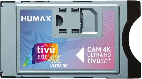 Humax CAM Tivùsat 4K Ultra HD con interfaccia CI+ECP, scheda inclusa, retro compatibile con i dispositivi CI