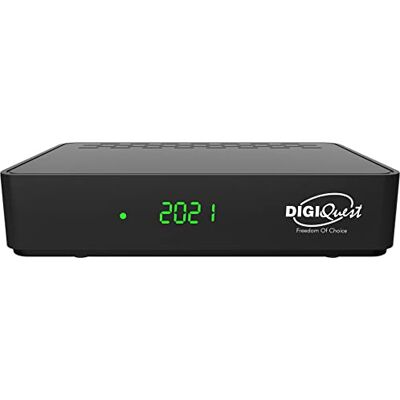 DIGIQUEST Decoder Digitale Terrestre DVB-T2 G9 Mediaplayer, Doppio telecomando di cui uno con tasti grandi e 2 in 1 per utilizzarlo anche per la tua TV Ideale anche per barche e camper DIGIQUEST Decoder Digitale Terrestre DVB-T2 G9 Mediaplayer, Doppio telecomando di cui uno con tasti grandi e 2 in 1 per utilizzarlo anche per la tua TV Ideale anche per barche e camper
