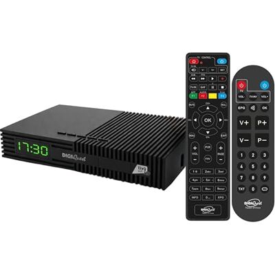 DIGIQUEST Decoder Tivùsat Ti9, DVB-S2 DOPPIO TELECOMANDO 2in1 di cui uno con tasti grandi AUTO INSTALLANTE Smartcard Tivùsat inclusa HDR10/HLG Registrazione attivabile Merlin DIGIQUEST Decoder Tivùsat Ti9, DVB-S2 DOPPIO TELECOMANDO 2in1 di cui uno con tasti grandi AUTO INSTALLANTE Smartcard Tivùsat inclusa HDR10/HLG Registrazione attivabile Merlin