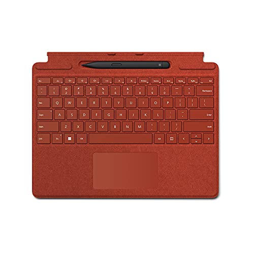 Microsoft Surface Pro 8/X Cover Alcantara + PEN -Poppy Red