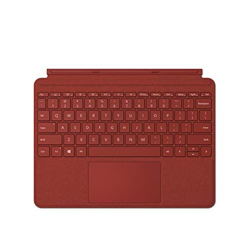 Microsoft Surface Go Signa Type Cover Tastiera compatibile con Surface Go, Rosso papavero (Alcantara)