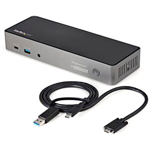 StarTech .com USB-C e USB-A Dock Docking station universale triplo monitor DisplayPort e HDMI 4K 60Hz 85W Power Delivery, Hub 6x USB, GbE, Audio Docking station USB tipo C/USB 3.1 Gen 2 10Gbps ( StarTech .com USB-C e USB-A Dock Docking station universale triplo monitor DisplayPort e HDMI 4K 60Hz 85W Power Delivery, Hub 6x USB, GbE, Audio Docking station USB tipo C/USB 3.1 Gen 2 10Gbps (