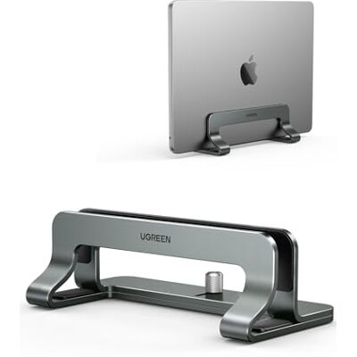 UGREEN Supporto Verticale per Laptop Regolabile Grigio Stand per PC Portabile Salvaspazio Compatibile con MacBook, notebook, iPad UGREEN Supporto Verticale per Laptop Regolabile Grigio Stand per PC Portabile Salvaspazio Compatibile con MacBook, notebook, iPad