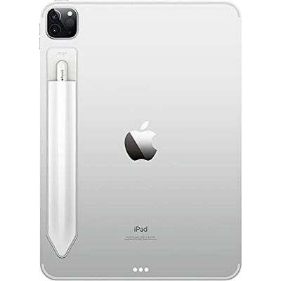 elago Porta Penna Compatibile con Apple Pencil di 2ª e 1ª Generazione Custodia Adesiva Resistente per Cover Tablet, Pelle Sintetica e Lycra Morbida, Protezione Antigraffio (Bianco) elago Porta Penna Compatibile con Apple Pencil di 2ª e 1ª Generazione Custodia Adesiva Resistente per Cover Tablet, Pelle Sintetica e Lycra Morbida, Protezione Antigraffio (Bianco)