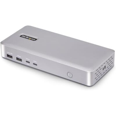 StarTech Dock USB4 Doppio 4K 120Hz o 8K 60Hz HDMI, 100W, 2.5GbE, Driverless Uscita singola 8K a 60Hz o doppia 4K a 120Hz, Ideale per Windows e Mac, Plug and play StarTech Dock USB4 Doppio 4K 120Hz o 8K 60Hz HDMI, 100W, 2.5GbE, Driverless Uscita singola 8K a 60Hz o doppia 4K a 120Hz, Ideale per Windows e Mac, Plug and play