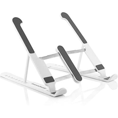 InnovaGoods Supporto Laptop Regolabile e Pieghevole Flappot, Antiscivolo, Ergonomico, Multiposizione, Dissipazione Calore, Adatto a Dispositivi 10-17'', Nero, 6,5 x 2 x 26,5 cm, Lega di Acciaio InnovaGoods Supporto Laptop Regolabile e Pieghevole Flappot, Antiscivolo, Ergonomico, Multiposizione, Dissipazione Calore, Adatto a Dispositivi 10-17'', Nero, 6,5 x 2 x 26,5 cm, Lega di Acciaio