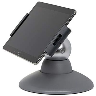 Durable Supporto per tablet Motion (per tablet 7-13 pollici, rotazione a 360 gradi) Argento/Carbone () Durable Supporto per tablet Motion (per tablet 7-13 pollici, rotazione a 360 gradi) Argento/Carbone ()