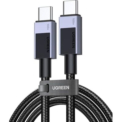 UGREEN Zapix Cavo USB C 100W PD3.0 Ricarica Rapida Nylon Intrecciato (2M) Type C Lega di Alluminio 20V 5A, Compatibile con MacBook, iPad, iPhone 17 Pro Max Air/16/15, Galaxy S26/S25, Pixel 10/9. UGREEN Zapix Cavo USB C 100W PD3.0 Ricarica Rapida Nylon Intrecciato (2M) Type C Lega di Alluminio 20V 5A, Compatibile con MacBook, iPad, iPhone 17 Pro Max Air/16/15, Galaxy S26/S25, Pixel 10/9.