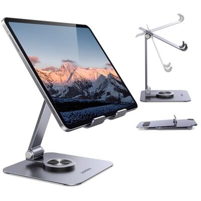 UGREEN Supporto Tablet da Tavolo in Alluminio Rotante Porta Tablet Regolabile Pieghevole Compatibile con iPad Pro Air Mini Redmi Pad iPhone 17 Pro Max Air UGREEN Supporto Tablet da Tavolo in Alluminio Rotante Porta Tablet Regolabile Pieghevole Compatibile con iPad Pro Air Mini Redmi Pad iPhone 17 Pro Max Air