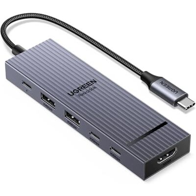 UGREEN Revodok Pro 106 Hub USB C 3.2 Gen 2 10Gbps Multiporta Adattatore Type C HDMI 4K 60Hz, PD 100W, 4 Porte USB 2A2C, Compatible con MacBook Pro Air Neo Phone Tablet Steam Deck UGREEN Revodok Pro 106 Hub USB C 3.2 Gen 2 10Gbps Multiporta Adattatore Type C HDMI 4K 60Hz, PD 100W, 4 Porte USB 2A2C, Compatible con MacBook Pro Air Neo Phone Tablet Steam Deck