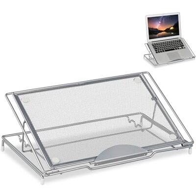 RELAXDAYS - 14 pollici - Argento - Acciaio - Supporto per laptop RELAXDAYS - 14 pollici - Argento - Acciaio - Supporto per laptop