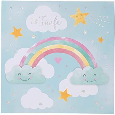 Depesche Biglietto di auguri pop-up per battesimo, con musica, elementi luminosi e una scritta originale, biglietto di compleanno con busta, formato 15,5 x 15,5 cm Depesche Biglietto di auguri pop-up per battesimo, con musica, elementi luminosi e una scritta originale, biglietto di compleanno con busta, formato 15,5 x 15,5 cm