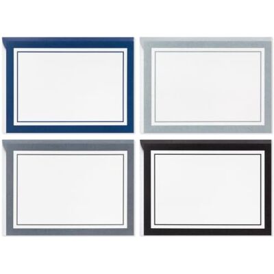 Hallmark Assortimento di biglietti vuoti con organizer, strisce bianche e nere (40 biglietti con buste) per laurea, solo perché, tutte le occasioni Hallmark Assortimento di biglietti vuoti con organizer, strisce bianche e nere (40 biglietti con buste) per laurea, solo perché, tutte le occasioni