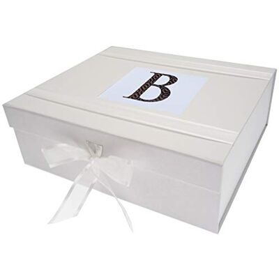 WHITE COTTON CARDS Alphabetics Iniziale B Scatola dei ricordi, Multicolore, Grande WHITE COTTON CARDS Alphabetics Iniziale B Scatola dei ricordi, Multicolore, Grande