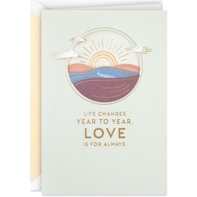 Hallmark Biglietto di anniversario per marito, moglie, fidanzato, fidanzata (Love of My Life) Hallmark Biglietto di anniversario per marito, moglie, fidanzato, fidanzata (Love of My Life)