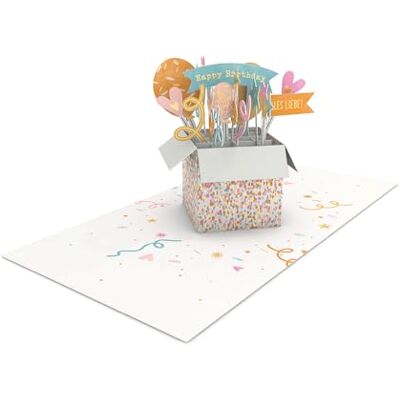 Grafik Werkstatt Grafica Workshop Pretty Pop-up Card tridimensionale Happy Birthday Grafik Werkstatt Grafica Workshop Pretty Pop-up Card tridimensionale Happy Birthday