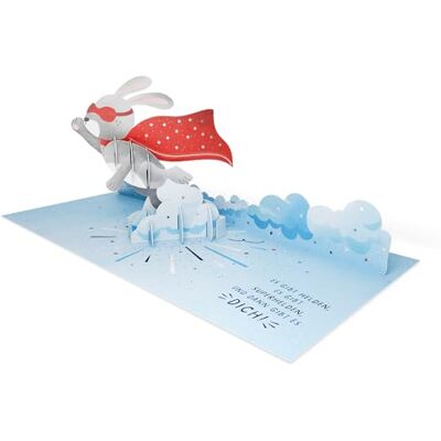 Grafik Werkstatt Laboratorio grafico Biglietto Pretty Pop-up tridimensionale Ci sono eroi, ci sono supereroi, e poi ci sono! Grafik Werkstatt Laboratorio grafico Biglietto Pretty Pop-up tridimensionale Ci sono eroi, ci sono supereroi, e poi ci sono!