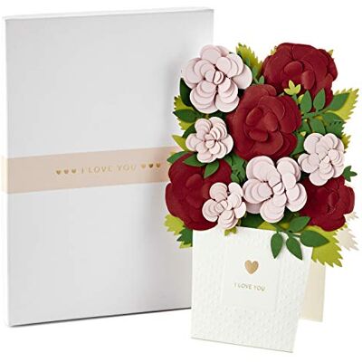 Hallmark Biglietto pop-up per San Valentino, con scritta I Love You Hallmark Biglietto pop-up per San Valentino, con scritta I Love You