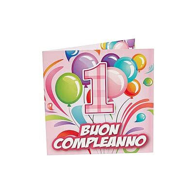 Creative Biglietto Auguri 1 Anno per Bambina, Audio Musica Happy Birthday to You, Biglietto Auguri Musicale Formato 15.3 x 15.3 cm Creative Biglietto Auguri 1 Anno per Bambina, Audio Musica Happy Birthday to You, Biglietto Auguri Musicale Formato 15.3 x 15.3 cm