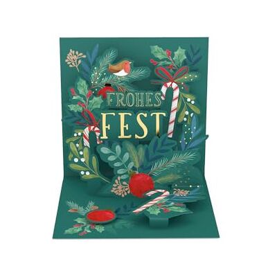 Grafik Werkstatt Laboratorio grafico Pretty Pop-up Card tridimensionale Natale Felice Festa Grafik Werkstatt Laboratorio grafico Pretty Pop-up Card tridimensionale Natale Felice Festa