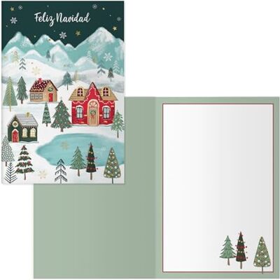 DOHE Biglietti d'auguri natalizi Confezione da 6 pezzi Dimensioni: 11,5 x 17 cm (chiuso) Include busta per riporre il biglietto Modello Lago DOHE Biglietti d'auguri natalizi Confezione da 6 pezzi Dimensioni: 11,5 x 17 cm (chiuso) Include busta per riporre il biglietto Modello Lago
