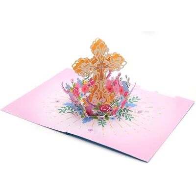 ASVP Shop Biglietto di auguri pop-up 3D con croce Santa, realizzato a mano, per benedizione, preghiera, resurrezione, religioso, battesimo, ordinazione, regalo per amici e familiari (Santa Croce 1) ASVP Shop Biglietto di auguri pop-up 3D con croce Santa, realizzato a mano, per benedizione, preghiera, resurrezione, religioso, battesimo, ordinazione, regalo per amici e familiari (Santa Croce 1)