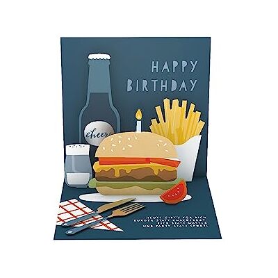Grafik Werkstatt Grafica Workshop Pretty Pop-up Card tridimensionale Happy Birthday Grafik Werkstatt Grafica Workshop Pretty Pop-up Card tridimensionale Happy Birthday